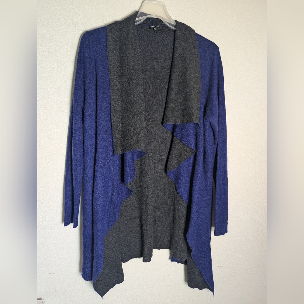 Eileen Fisher Womens Cardigan Organic Cotton Cashmere Mohair Quiet Luxury 1X